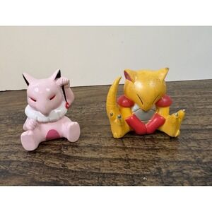 Lot Of 2 Pokémon Rubber Abra & Hypno 2" Figure Set KO Bootleg
